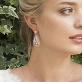 Pasadena rose gold teardrop earrings - Liberty in Love