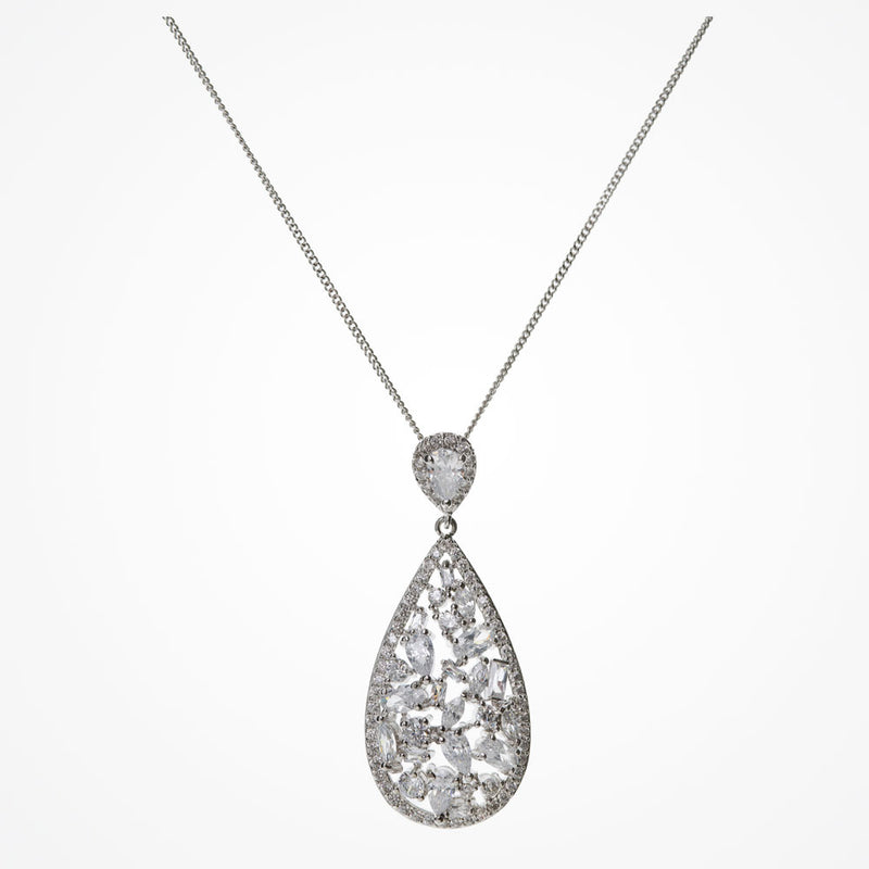 Pasadena crystal teardrop pendant necklace - Liberty in Love