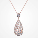 Pasadena rose gold teardrop pendant necklace - Liberty in Love