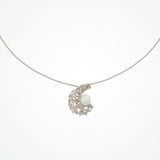 Pavillion pearl crescent pendant necklace - Liberty in Love