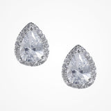 Pear cut crystal stud earrings - Liberty in Love