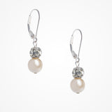 Greta vintage pearl and rhinestone bead earrings - Liberty in Love