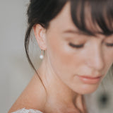 Pearl elegance earrings (rose gold) - Liberty in Love
