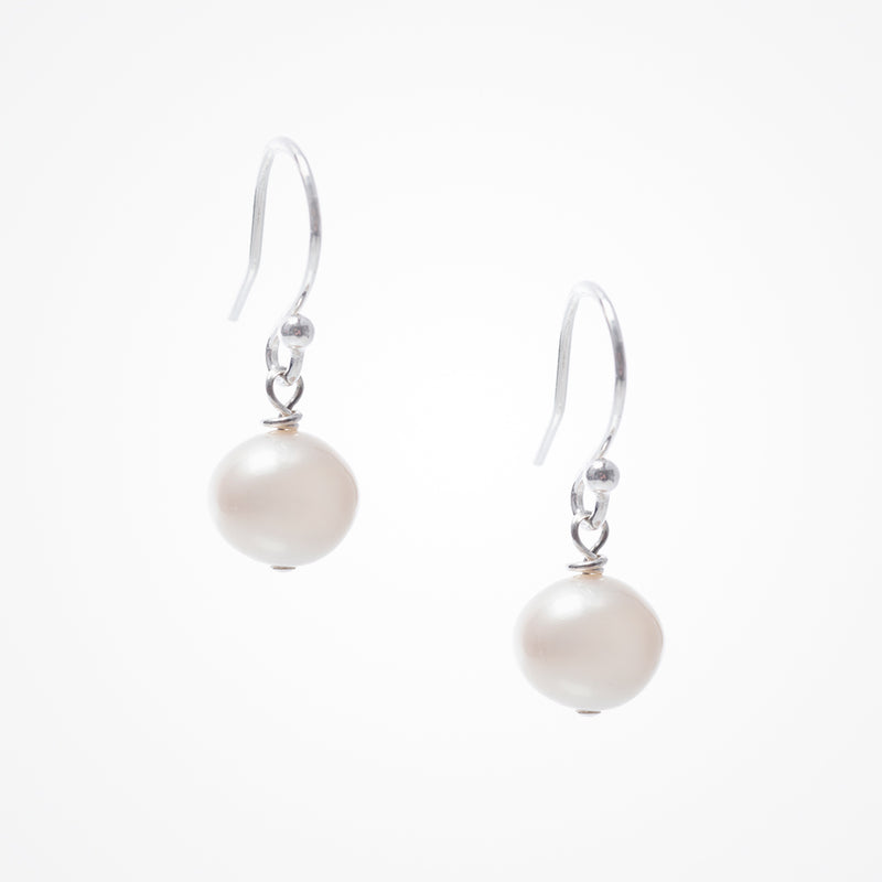 Pearl elegance earrings (silver) - Liberty in Love