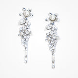 Pearl flower and crystal hair slides - Liberty in Love