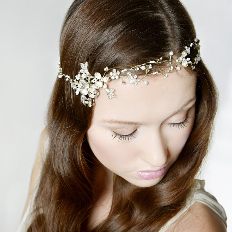 Kiki pearl and crystal hair vine - Liberty in Love