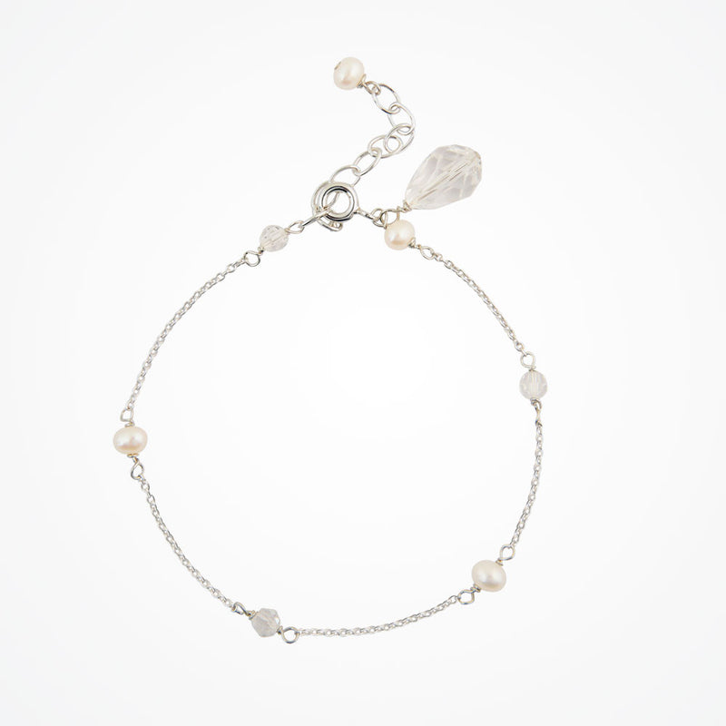 Pandora crystal and pearl bridal bracelet Chez Bec – Liberty in Love