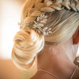 Penelope crystal leaves hair comb - Liberty in Love