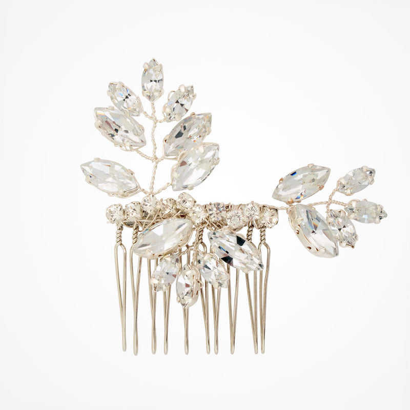 Penelope crystal leaves hair comb - Liberty in Love
