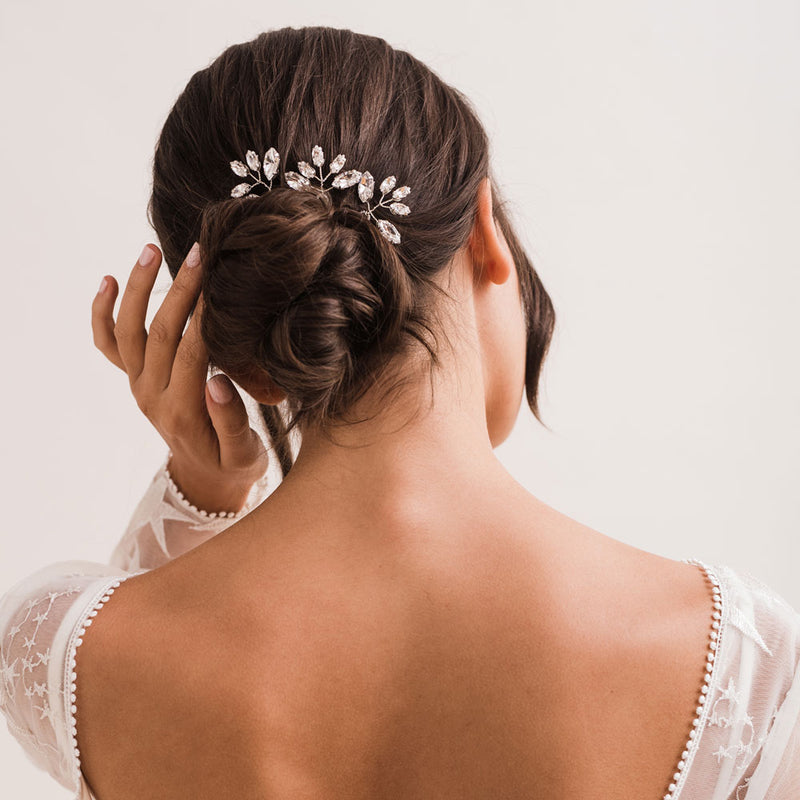 Penelope crystal hair pins (silver) - Liberty in Love