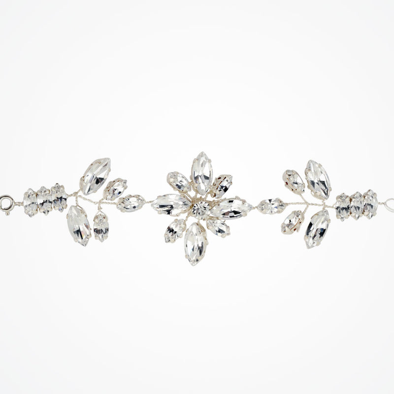 Penelope crystal leaves bridal cuff - Liberty in Love