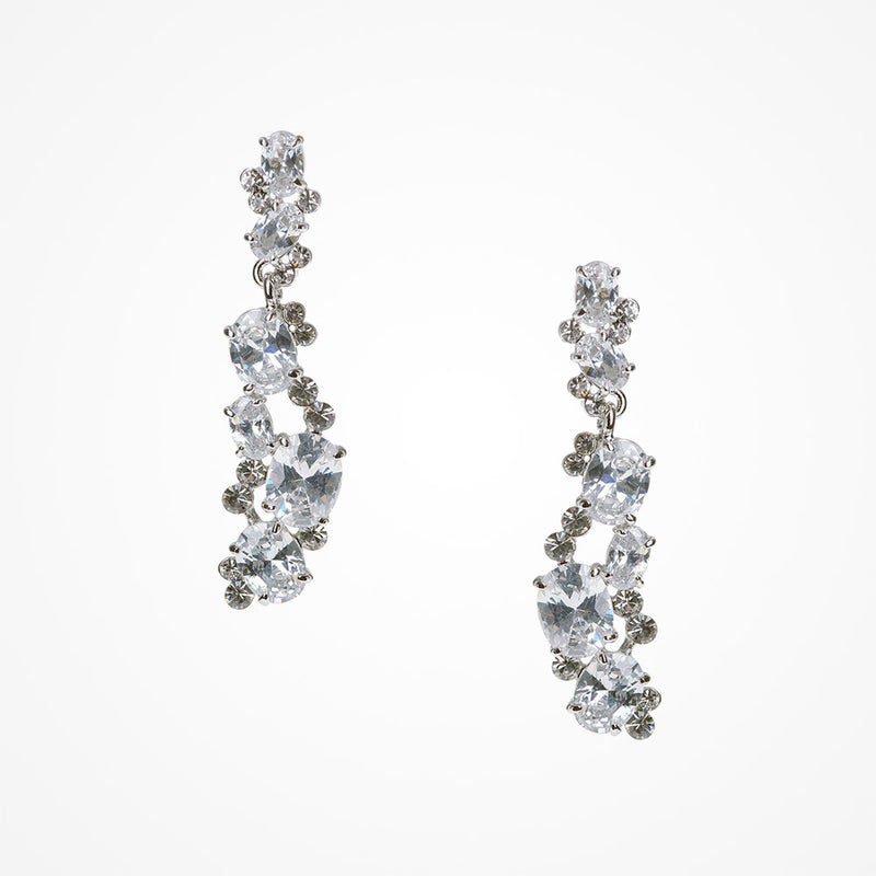 Peninsula cubic zirconia drop earrings - Liberty in Love