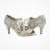 Peony low floral laser-cut sandals - Liberty in Love