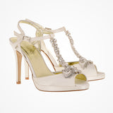 Perdita crystal and bead embellished t-bar platform sandals - Liberty in Love