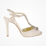 Perdita crystal and bead embellished t-bar platform sandals - Liberty in Love