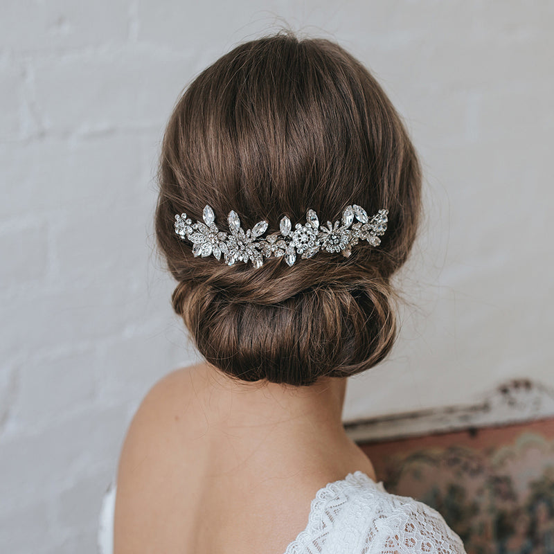 Perfect love crystal blossoms hair comb - Liberty in Love