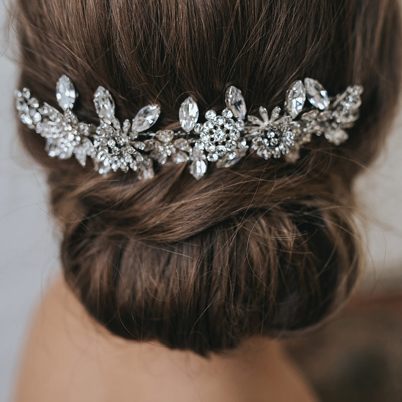 Perfect love crystal blossoms hair comb - Liberty in Love