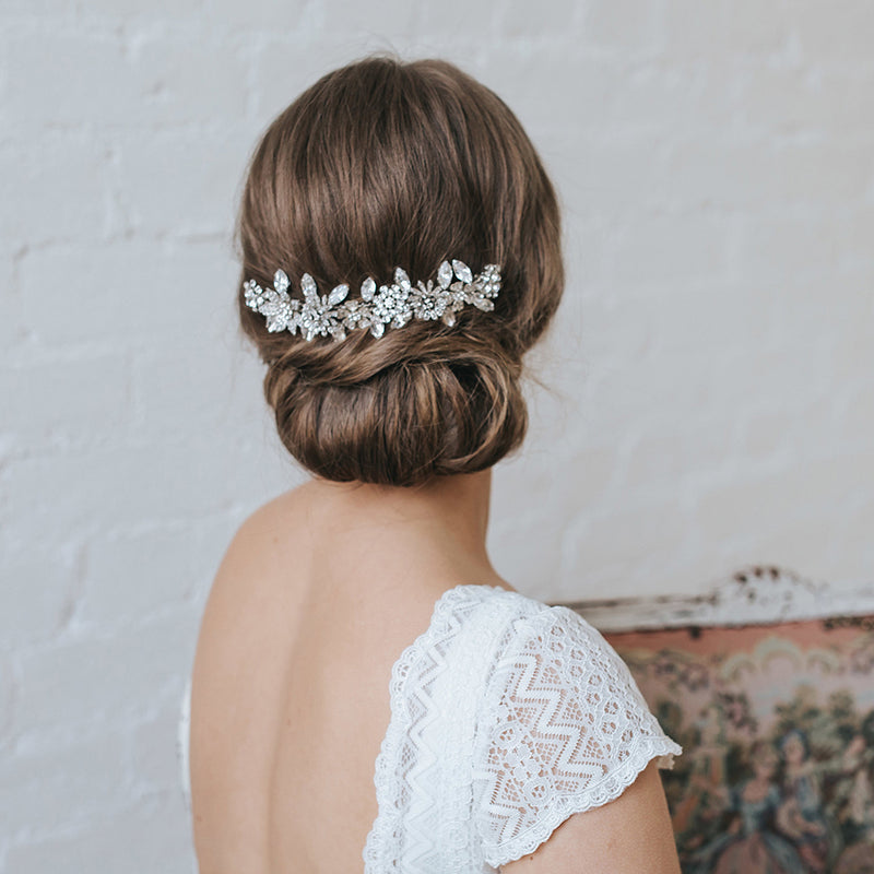 Perfect love crystal blossoms hair comb - Liberty in Love