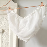 Personalised bridal knickers in ivory silk chiffon - Liberty in Love