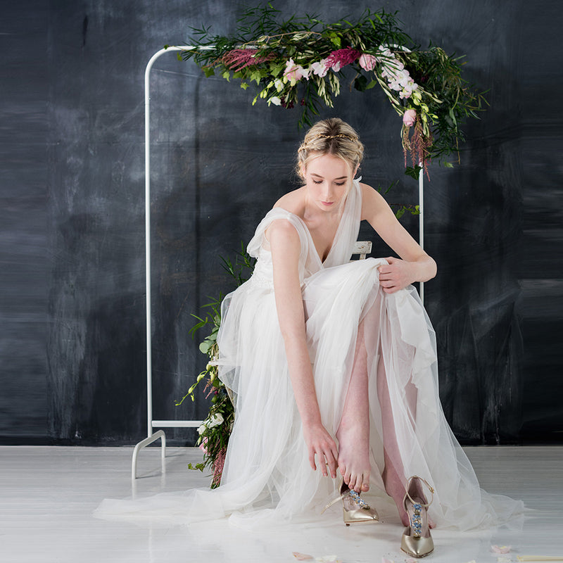 Peta crystal leaves vine halo - Liberty in Love