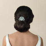 Piper crystal fan bridal hair comb - Liberty in Love