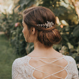 Pixie crystal embellished blossom hair comb - Liberty in Love