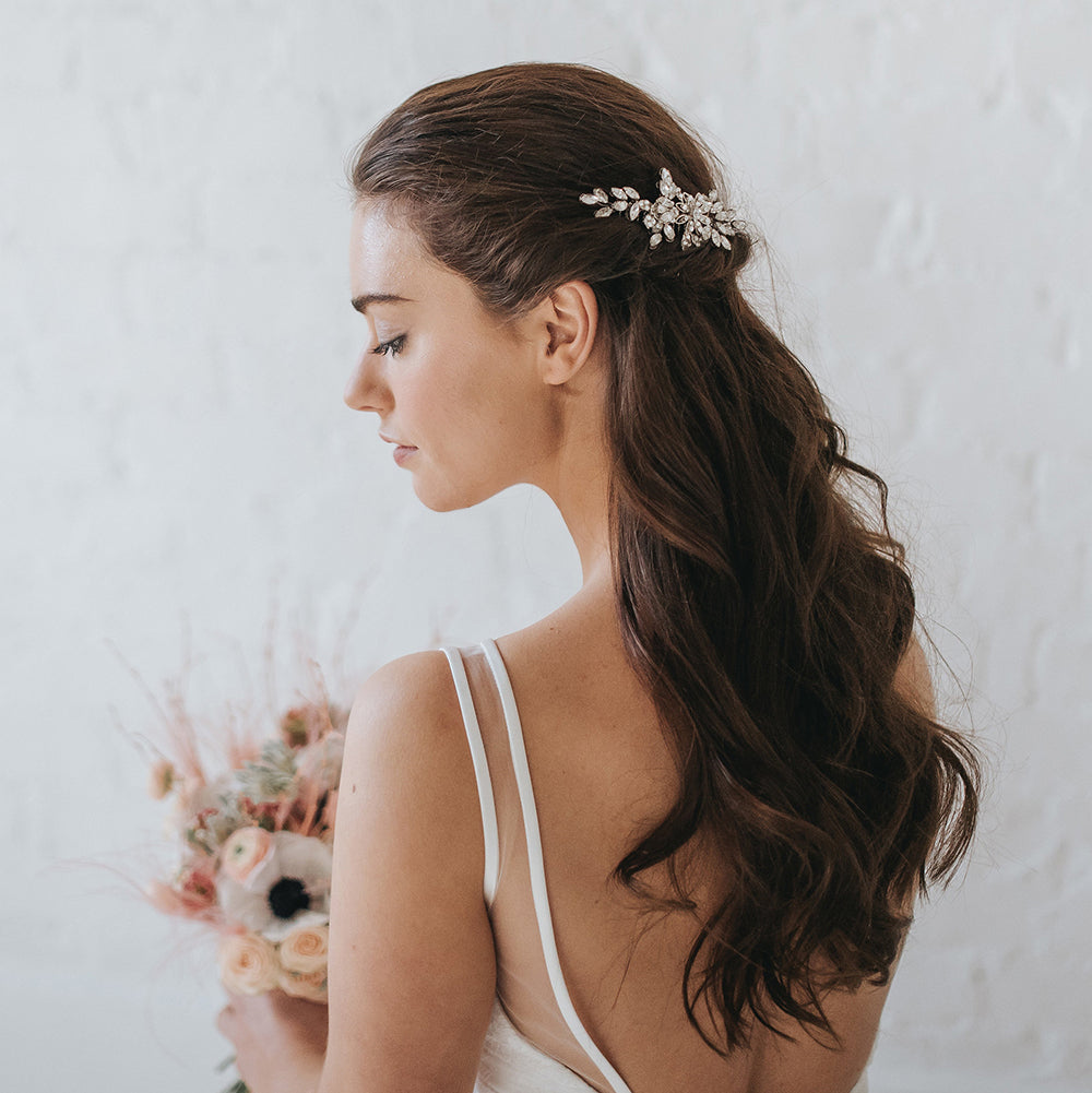 Crystal blossom bridal hair comb | Pixie | Halo and Co – Liberty in Love