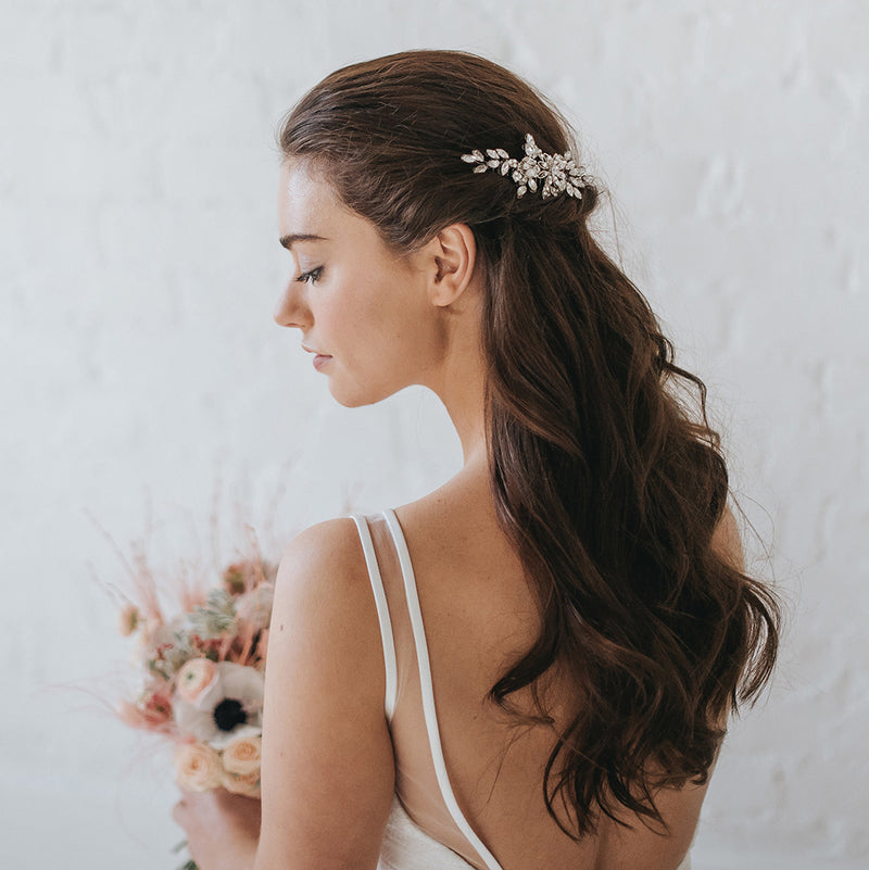 Pixie crystal embellished blossom hair comb - Liberty in Love