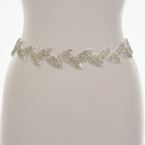 Polly crystal embellished leaves bridal belt - Liberty in Love