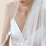 Poppy floral lace edge veil - Liberty in Love