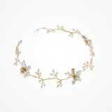 Primrose delicate blossomed gold hair vine - Liberty in Love