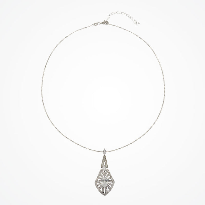 Princeton crystal art deco pendant necklace - Liberty in Love