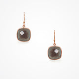 Promenade smoky quartz square earrings - Liberty in Love