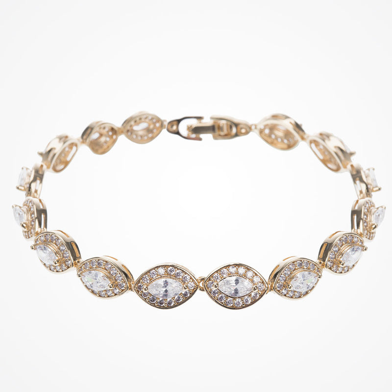Promise gold cubic zirconia bracelet - Liberty in Love