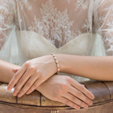 Promise rose gold cubic zirconia bracelet - Liberty in Love