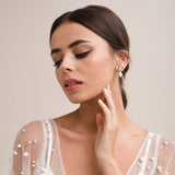 Queenie pearl drop earrings (rose gold) - Liberty in Love