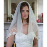 Queensday tulle veil with floral motifs - Liberty in Love