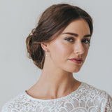 Rae crystal embellished pearl drop earrings - Liberty in Love