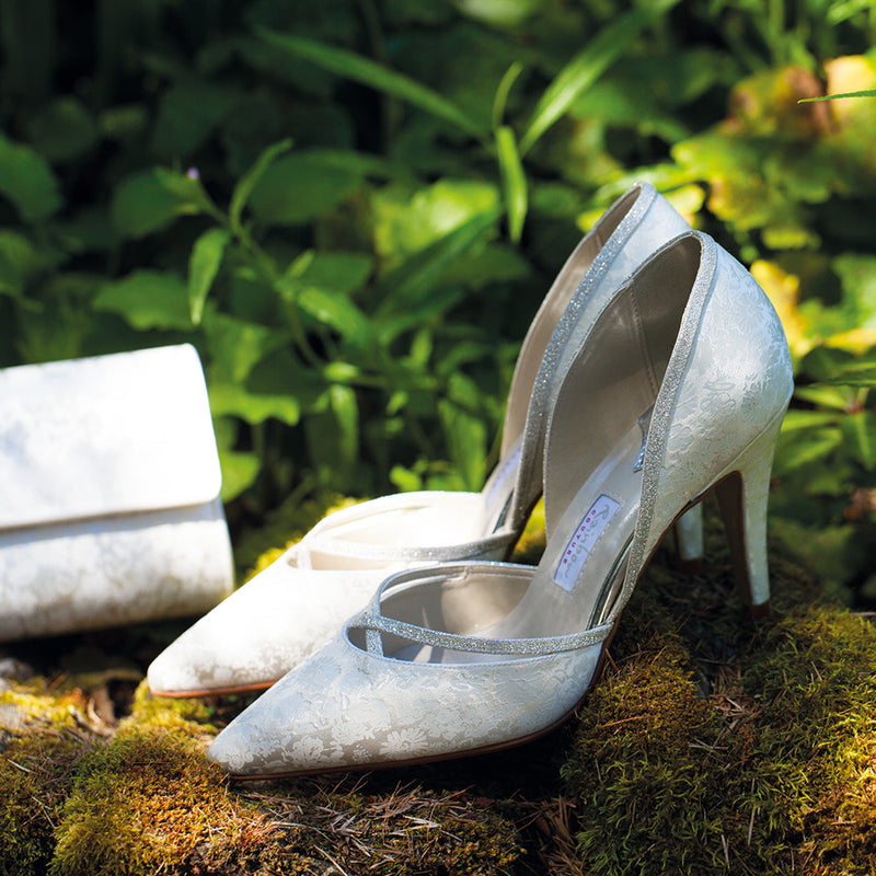 Luisa floral satin d'orsay courts - Liberty in Love