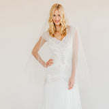 Belle tulle veil with beaded edge - Liberty in Love