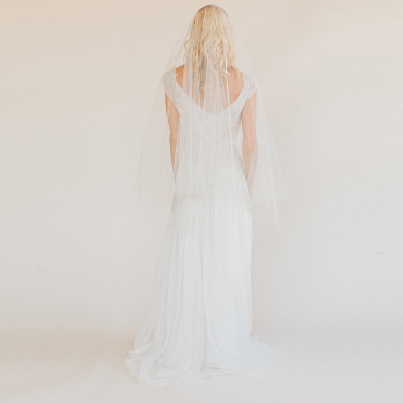Belle tulle veil with beaded edge - Liberty in Love