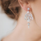 Regalia ornate crystal embellished drop earrings - Liberty in Love