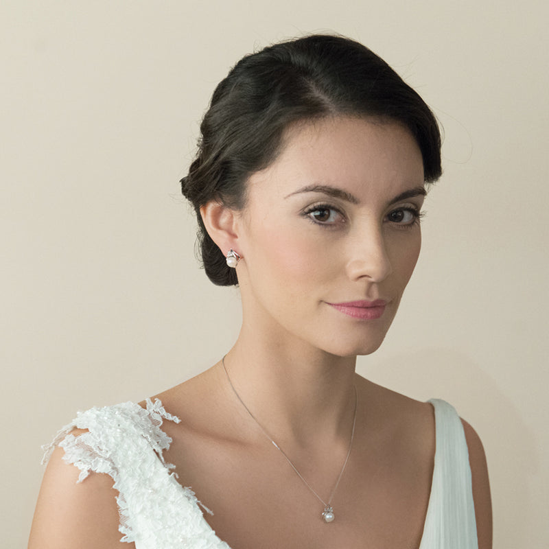 Renaissance pearl and crystal pendant necklace - Liberty in Love