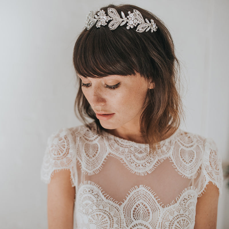 Rhapsody vine of leaves headpiece - Liberty in Love