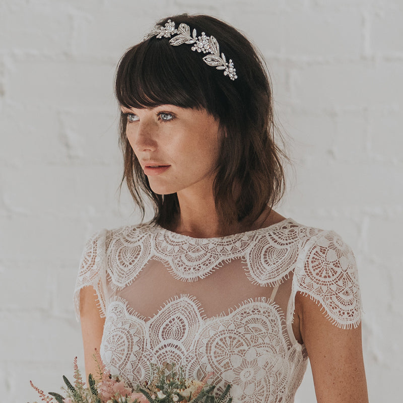 Rhapsody vine of leaves headpiece - Liberty in Love
