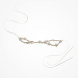 Cerys rhinestone encrusted branch hairvine with enamel flowers and pearls - Liberty in Love