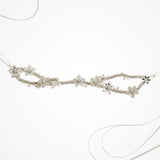 Cerys rhinestone encrusted branch hairvine with enamel flowers and pearls - Liberty in Love