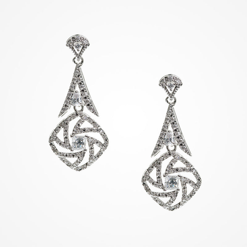 Rockerfeller vintage crystal earrings - Liberty in Love