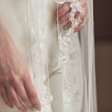 Rose floral lace edge veil - Liberty in Love