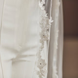 Rose floral lace edge veil - Liberty in Love